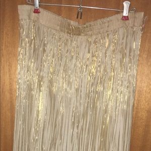 Vintage Worthington Metallic Thread  Broom Skirt.